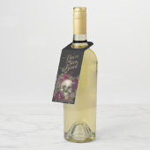 Étiquettes Pour Bouteilles Halloween, Crâne, Halloween gothique, Fournitures (Incliné)