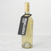 Étiquettes Pour Bouteilles HEUREUX TOUT sur le noir (Incliné)