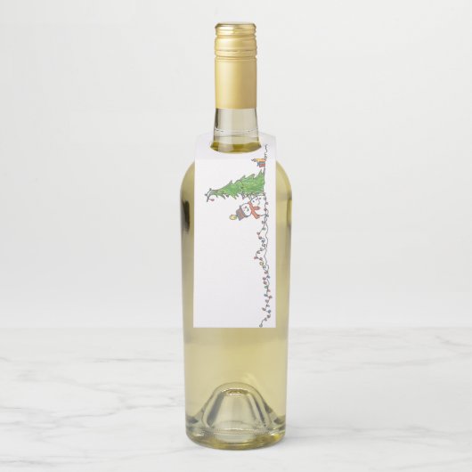 Étiquettes Pour Bouteilles Holiday Cheer (Sur bouteille)