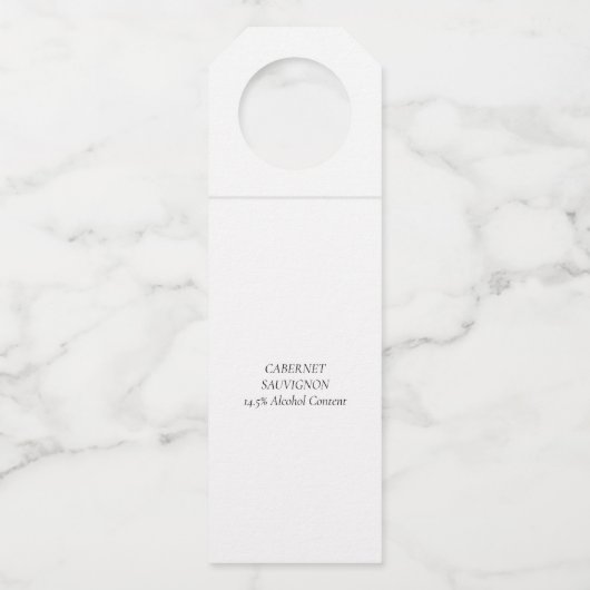 Étiquettes Pour Bouteilles Holly Jolly AF | Scripts à huile brillant en argen (Dos)