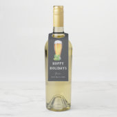 Étiquettes Pour Bouteilles Hoppy Holidays Chalkboard Bottle Hanger (Sur bouteille)