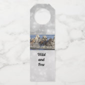 Étiquettes Pour Bouteilles Horses galloping in the water (Dos)