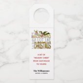 Étiquettes Pour Bouteilles Il commence à sembler beaucoup comme Noël (Devant)