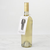 Étiquettes Pour Bouteilles Il est temps de convenir à Groomsman Proposition V (Incliné)