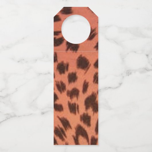 ÉTIQUETTES POUR BOUTEILLES IMPRESSION ANIMAL ROSE (Devant)