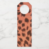 ÉTIQUETTES POUR BOUTEILLES IMPRESSION ANIMAL ROSE (Dos)