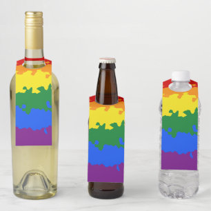 Étiquettes Pour Bouteilles Indicateur Gay pride Abstrait