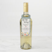 Étiquettes Pour Bouteilles Jardin De Fleurs (Sur bouteille)