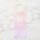 Étiquettes Pour Bouteilles Joli design rose pastel pour 21 ans (Dos)