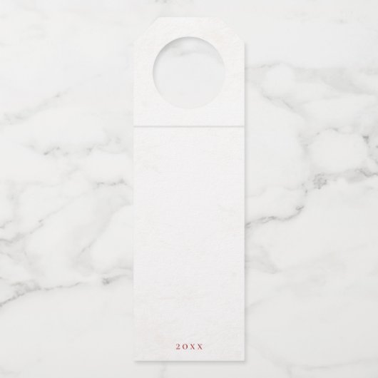 Étiquettes Pour Bouteilles Jolly Noël Chevauches avec Père Noël Champagne hiv (Dos)