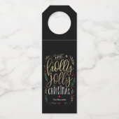 Étiquettes Pour Bouteilles Jolly souhaite Noël (Devant)