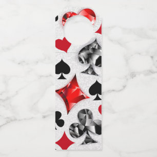 Étiquettes Pour Bouteilles Joueur de poker Parieur Enseignes de cartes Las Ve