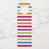 Étiquettes Pour Bouteilles Joyeux et brillant Noël festif personnalisé (Dos)