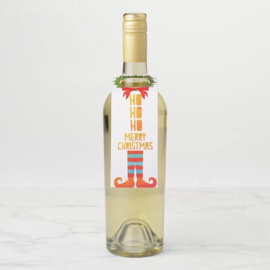 Étiquettes Pour Bouteilles Joyeux Noël (Sur bouteille)