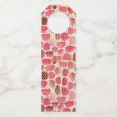 Étiquettes Pour Bouteilles Joyeux Noël or sur Rouge (Dos)