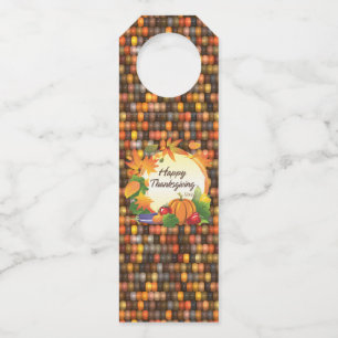 Étiquettes Pour Bouteilles Joyeux Thanksgiving Options 5A-13A