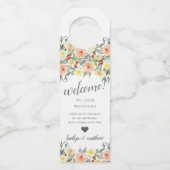 Étiquettes Pour Bouteilles La collection de Mariages Spring Blossoms (Devant)