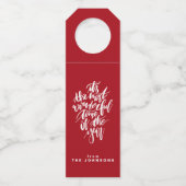 Étiquettes Pour Bouteilles la plus belle période de l'année... (Devant)