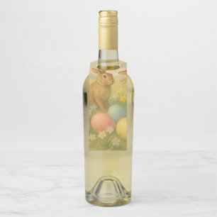Étiquettes Pour Bouteilles Lapin de vintage/Œuf de Pâques/Printemps 