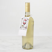 Étiquettes Pour Bouteilles Le temps de Noël est meilleur avec le vin (Incliné)