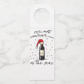 Étiquettes Pour Bouteilles Le vin le plus merveilleux de l'année (Devant)