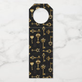 Étiquettes Pour Bouteilles Les Patters de Seamless avec Golden Keys (Dos)