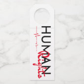 Étiquettes Pour Bouteilles Lifeline to Human Rights (Dos)