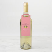 Étiquettes Pour Bouteilles Limoncello Mariage Moderne Rose Citron (Sur bouteille)