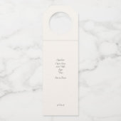 Étiquettes Pour Bouteilles Limoncello Mariage Moderne Rose Citron (Dos)