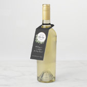 Étiquettes Pour Bouteilles Logo d'entreprise Message de vacances Wreath moder (Incliné)