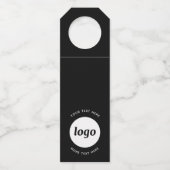 Étiquettes Pour Bouteilles Logo simple avec promotion de texte (Devant)