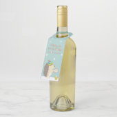 Étiquettes Pour Bouteilles Lovely Holiday - Hedgehog Fun Christmas (Incliné)