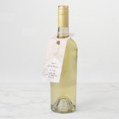 Étiquettes Pour Bouteilles Magnolia Illustrée Mariée Fête de Mariage Bouteill (Incliné)