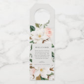 Étiquettes Pour Bouteilles Magnolia Welcome Bottle Hanger (Devant)