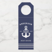 Étiquettes Pour Bouteilles Maison de l'océan lacustre maritime nautique (Dos)