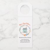 Étiquettes Pour Bouteilles Maison Douce Maison Chic Élégant Agent Immobilier  (Devant)