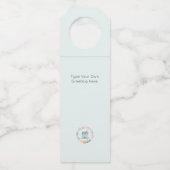 Étiquettes Pour Bouteilles Maison Douce Maison Chic Élégant Agent Immobilier  (Dos)