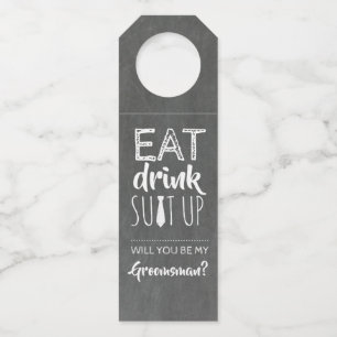 Étiquettes Pour Bouteilles Manger Boire S'habiller Drôle Proposition des Garç