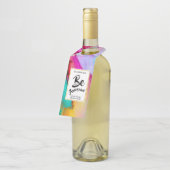 Étiquettes Pour Bouteilles Mangez Boire & Soyez Mariage Merci (Incliné)