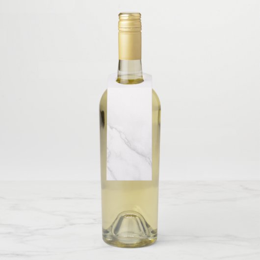 Étiquettes Pour Bouteilles Marbre Blanc (Sur bouteille)