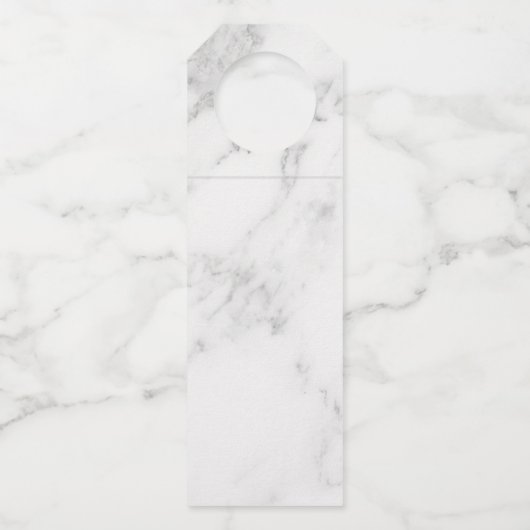 Étiquettes Pour Bouteilles Marbre Blanc (Devant)