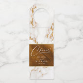 Étiquettes Pour Bouteilles Marbre moderne Cheers Or ID816 (Devant)