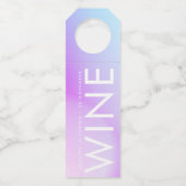 Étiquettes Pour Bouteilles Mariage de automne violet ultra moderne (Dos)