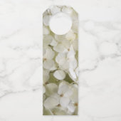 Étiquettes Pour Bouteilles Mariage de fleurs d'Hydrangée blanche (Dos)