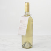 Étiquettes Pour Bouteilles Mariage porte-bouteilles | Elégante perle moderne  (Incliné)