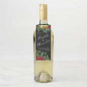 Étiquettes Pour Bouteilles Mariage Red Rose (Sur bouteille)