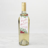 Étiquettes Pour Bouteilles Mariage Red Rose (Sur bouteille)