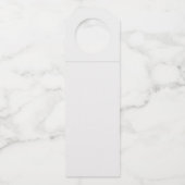 Étiquettes Pour Bouteilles Mariage simple moderne blanc ottle Hang (Dos)