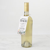 Étiquettes Pour Bouteilles Mariage Tropical de Destination Sauvegarder la Dat (Incliné)