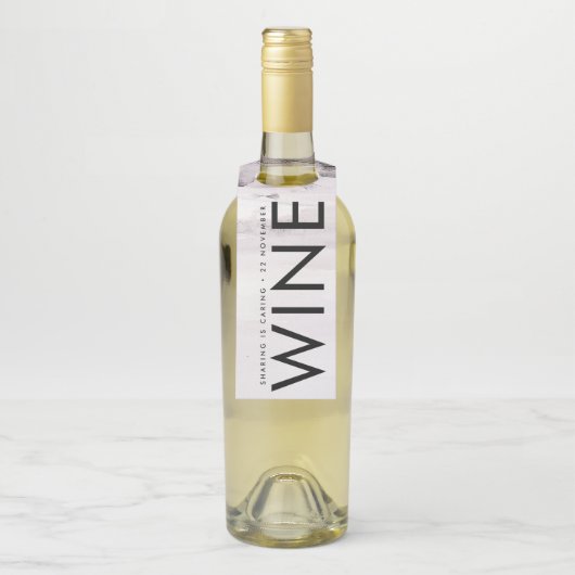 Étiquettes Pour Bouteilles Mariage ultra moderne neutre pour les femmes (Sur bouteille)